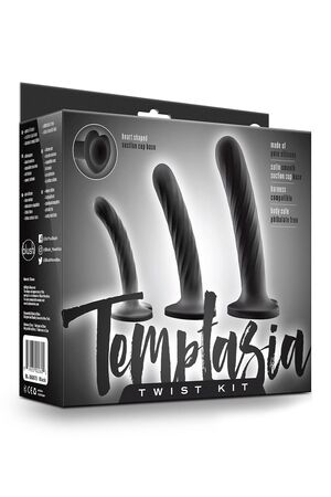 Набор из 3 стимуляторов со спиралевидным рельефом Twist Kit